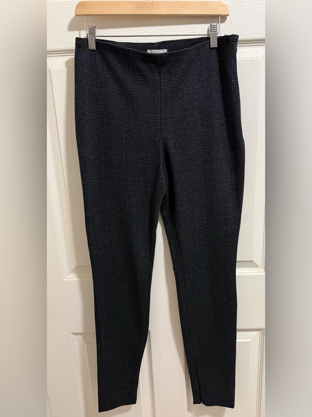 H&M Black Glen Plaid Skinny Ponte Pants